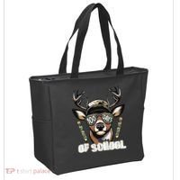 Oh Deer 100 Days Of School Are Here Deer Hunting 100th Day Tote Bag thumb 2
