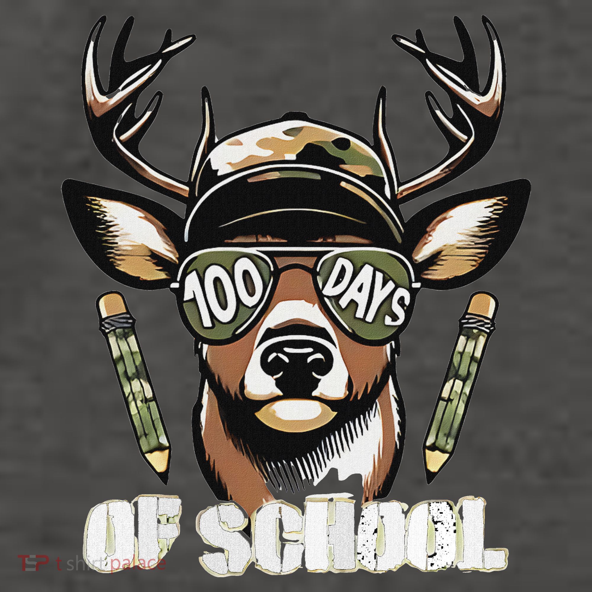 Oh Deer 100 Days Of School Are Here Deer Hunting 100th Day Vector Backpack