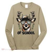 Oh Deer 100 Days Of School Are Here Deer Hunting 100th Day Long Sleeve Shirt thumb 0