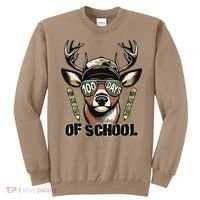 Oh Deer 100 Days Of School Are Here Deer Hunting 100th Day Sweatshirt thumb 0