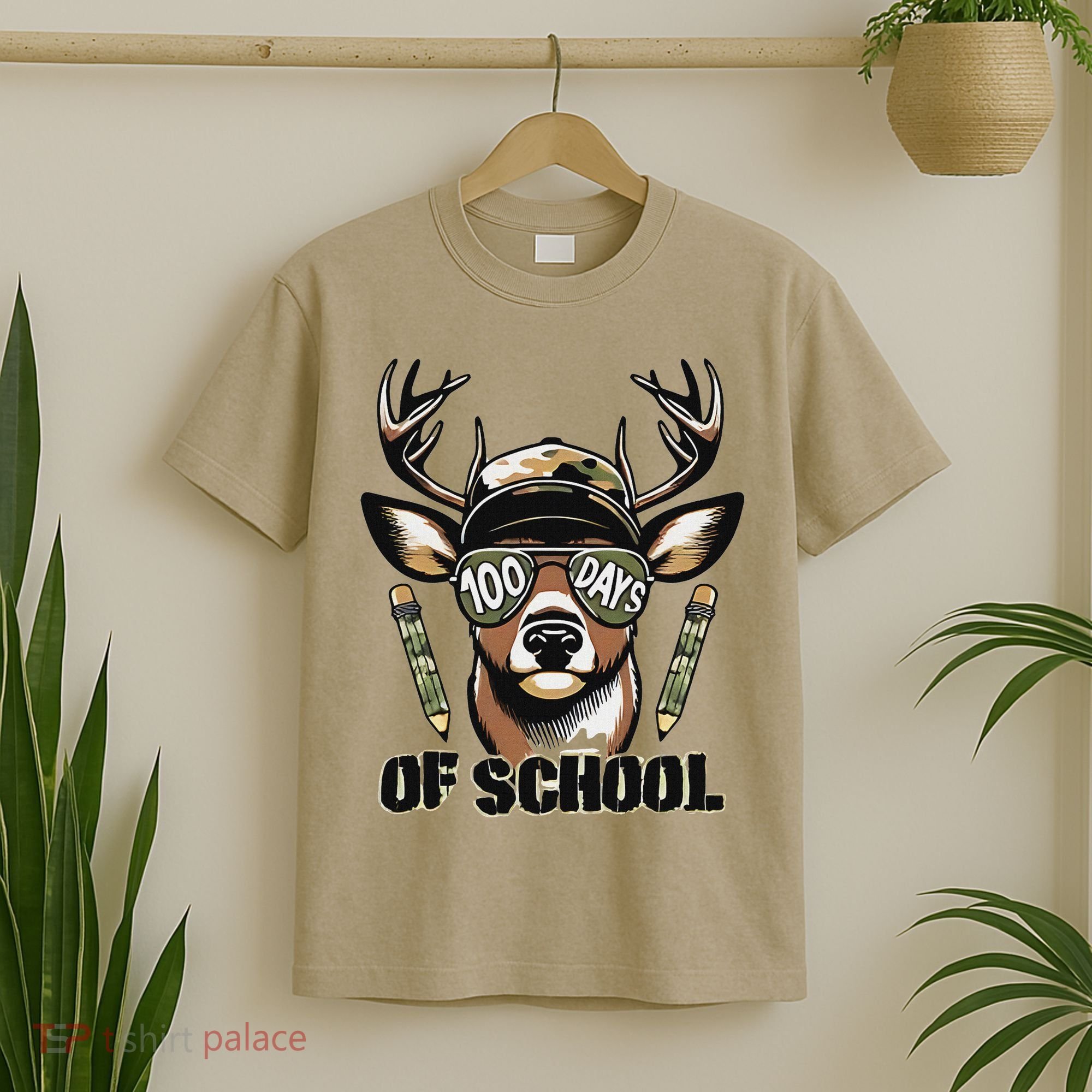 Oh Deer 100 Days Of School Are Here Deer Hunting 100th Day T-Shirt