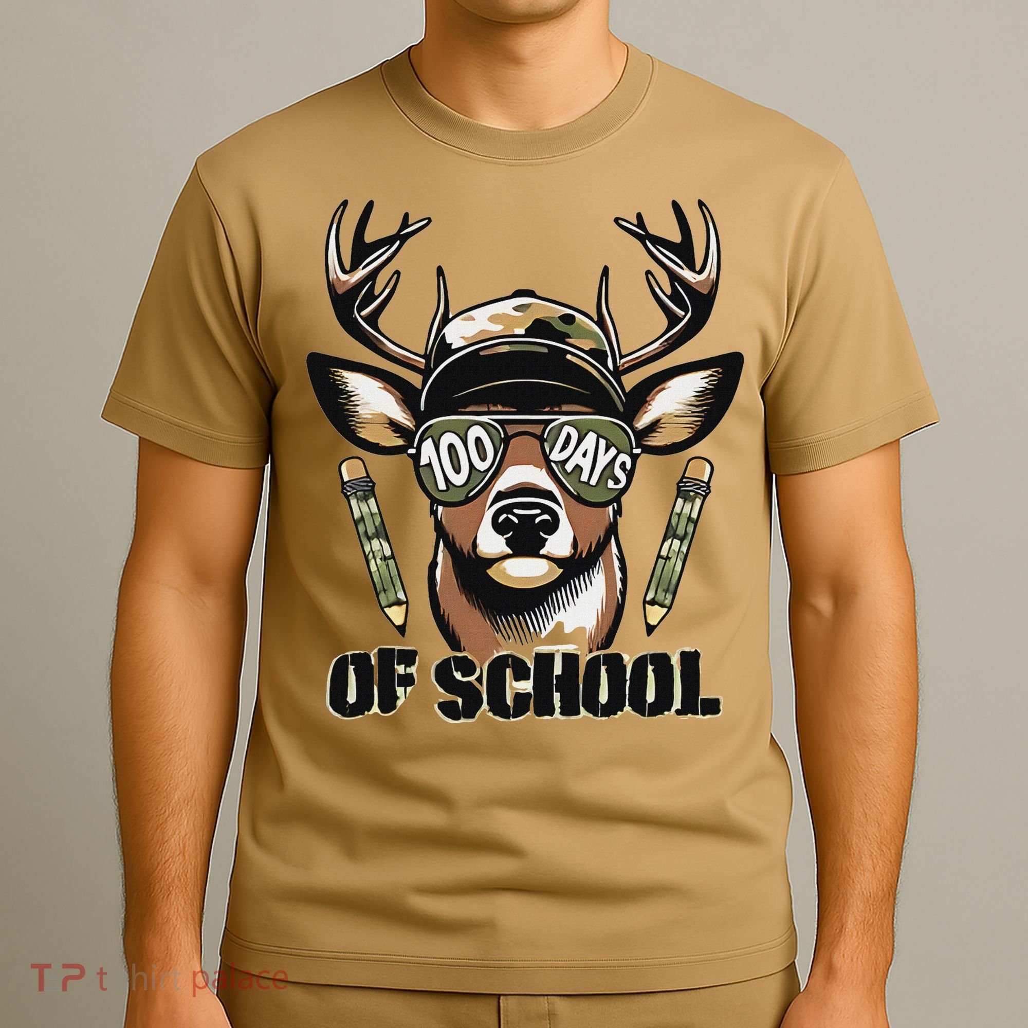 Oh Deer 100 Days Of School Are Here Deer Hunting 100th Day T-Shirt