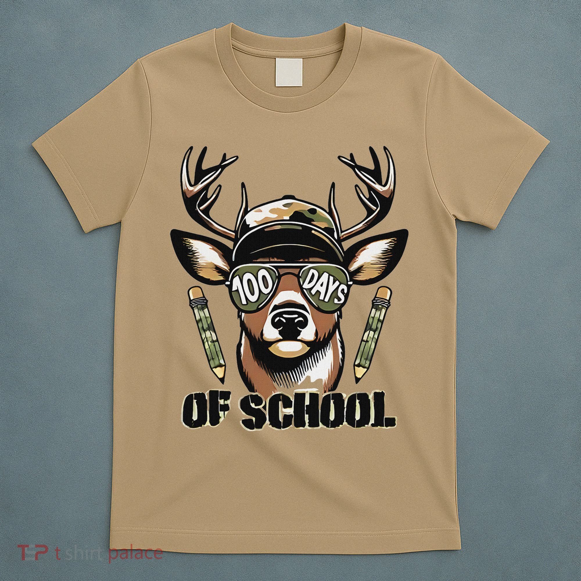 Oh Deer 100 Days Of School Are Here Deer Hunting 100th Day T-Shirt