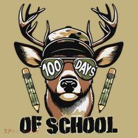 Oh Deer 100 Days Of School Are Here Deer Hunting 100th Day Mousepad thumb 1