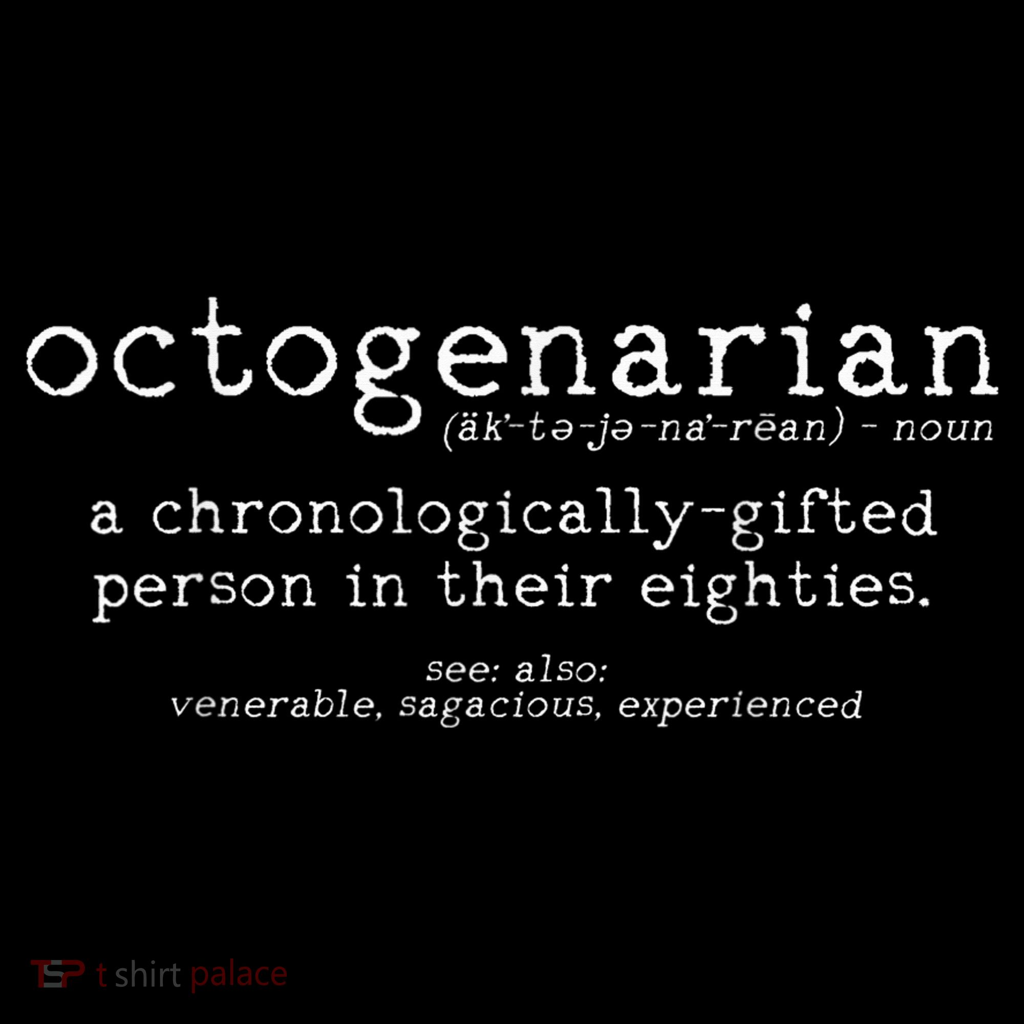 Octogenarian Definition 80 Years Old 80th Birthday Gift Coaster