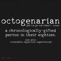 Octogenarian Definition 80 Years Old 80th Birthday Gift Womens Funnel Neck Pullover Hood thumb 2