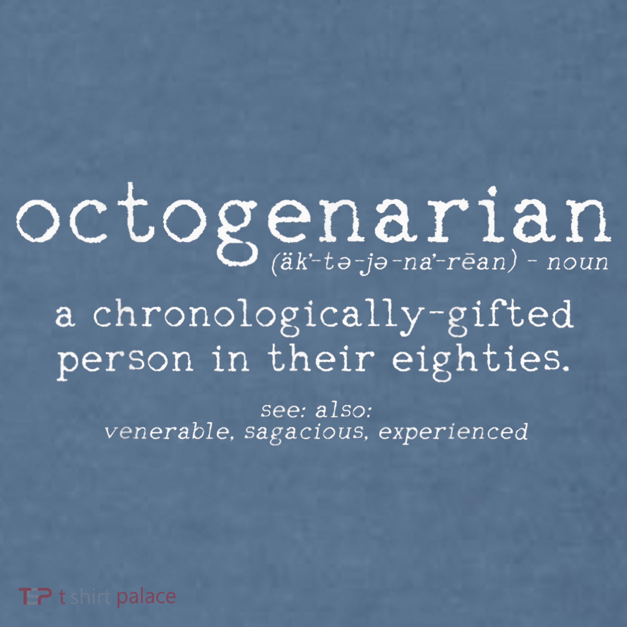 Octogenarian Definition 80 Years Old 80th Birthday Gift Garment-Dyed Sweatshirt