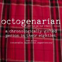 Octogenarian Definition 80 Years Old 80th Birthday Gift Men's Flannel Plaid Pajama Pants thumb 2