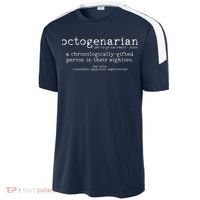 Octogenarian Definition 80 Years Old 80th Birthday Gift Sport-Tek Competitor United Soccer Jersey thumb 2