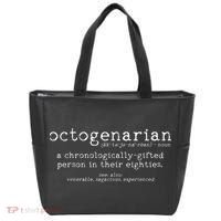 Octogenarian Definition 80 Years Old 80th Birthday Gift Tote Bag thumb 0