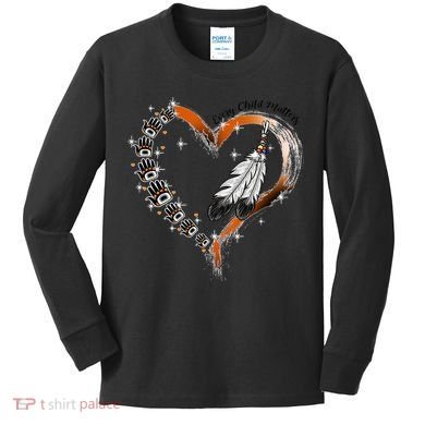 Orange Day Awareness For Indigenous Education Teachers Kids Long Sleeve Shirt