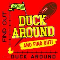 Oregon Duck Around And Find Out Santa Hat thumb 1