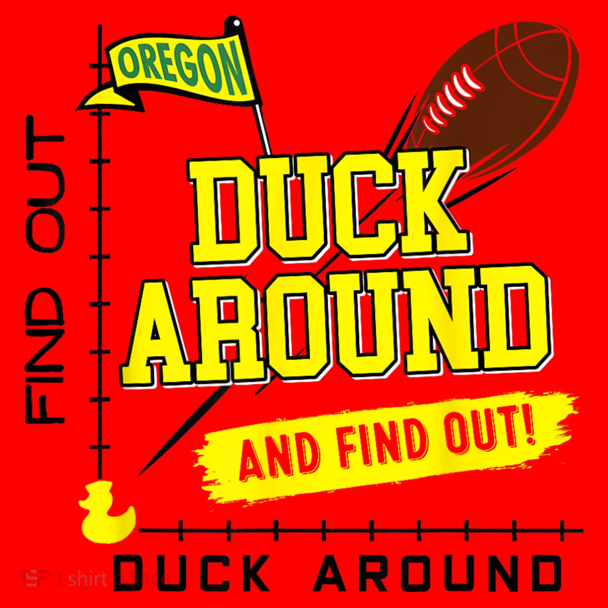 Oregon Duck Around And Find Out Santa Hat