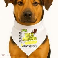 Oregon Duck Around And Find Out USA-Made Doggie Bandana thumb 1