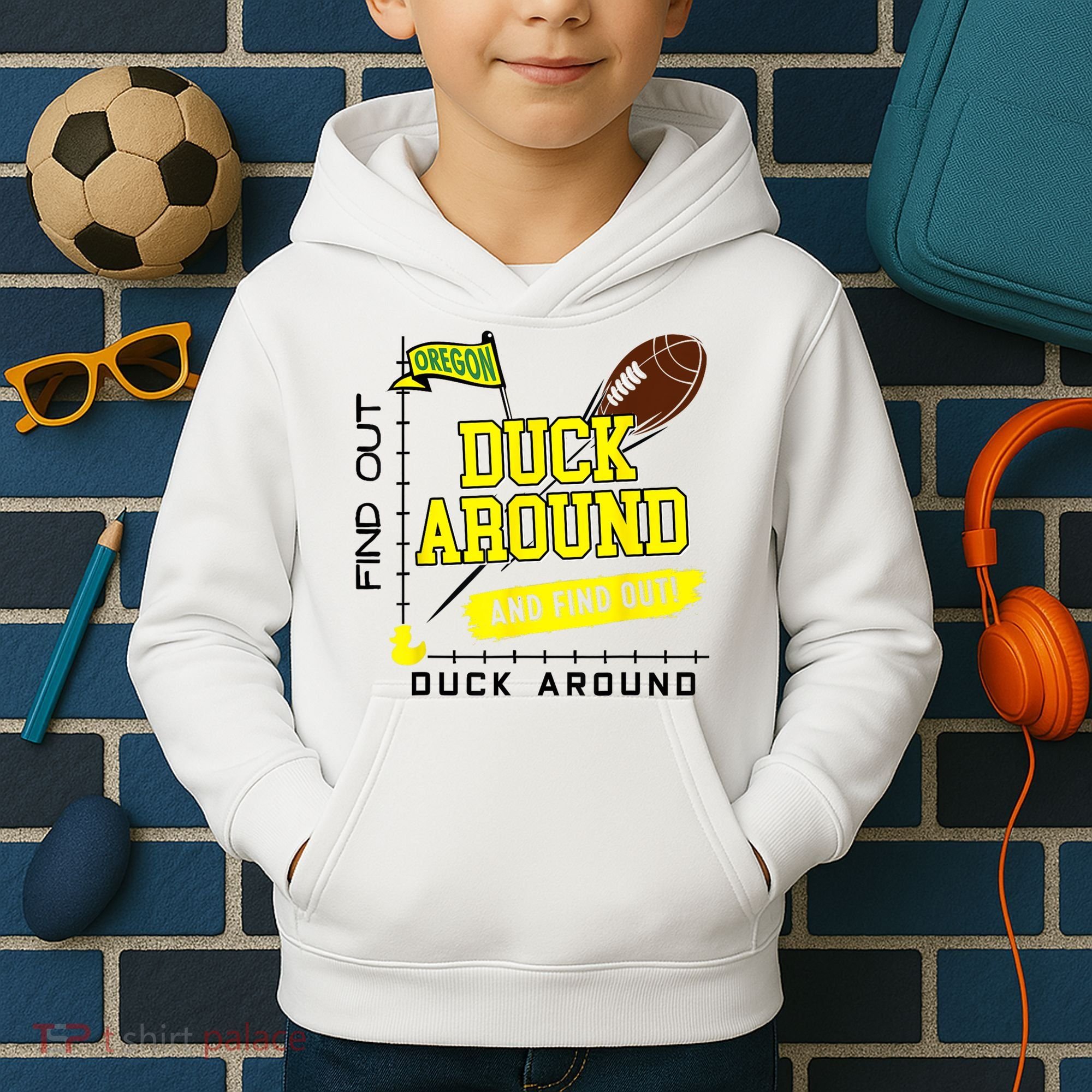 Oregon Duck Around And Find Out Kids Hoodie