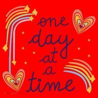 One Day At A Time Rainbow Santa Hat thumb 1