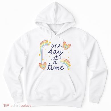 One Day At A Time Rainbow Hoodie