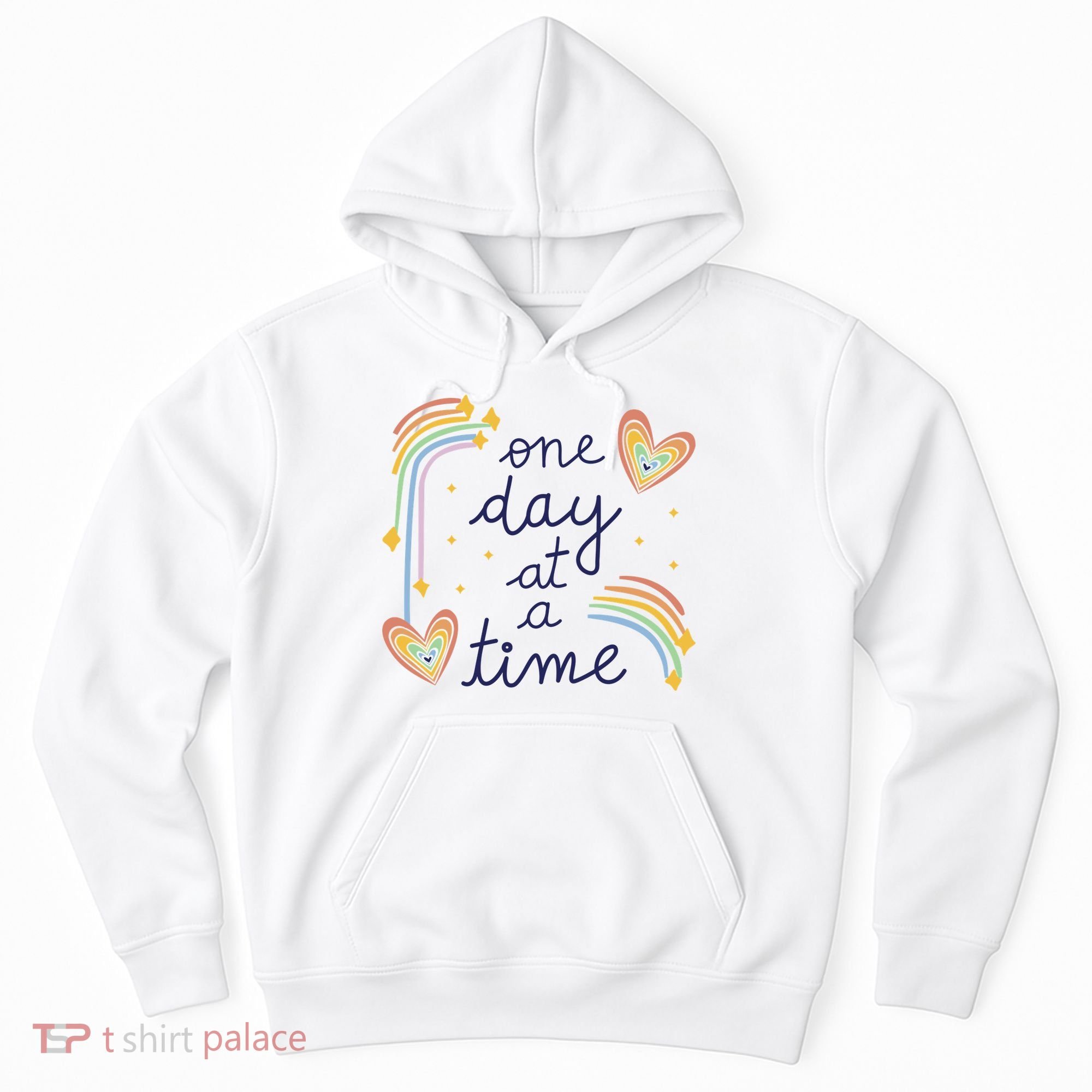 One Day At A Time Rainbow Hoodie