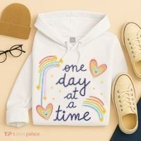 One Day At A Time Rainbow Hoodie thumb 4