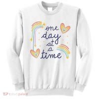 One Day At A Time Rainbow Sweatshirt thumb 0