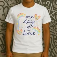 One Day At A Time Rainbow T-Shirt thumb 3