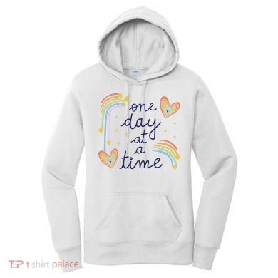 One Day At A Time Rainbow Women's Hoodie