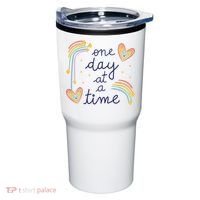 One Day At A Time Rainbow Tumbler thumb 0