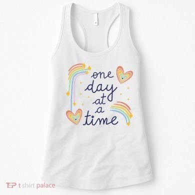 One Day At A Time Rainbow Women's Tank Top