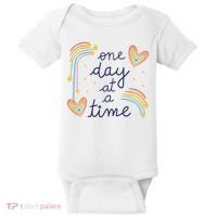 One Day At A Time Rainbow Baby Bodysuit thumb 0