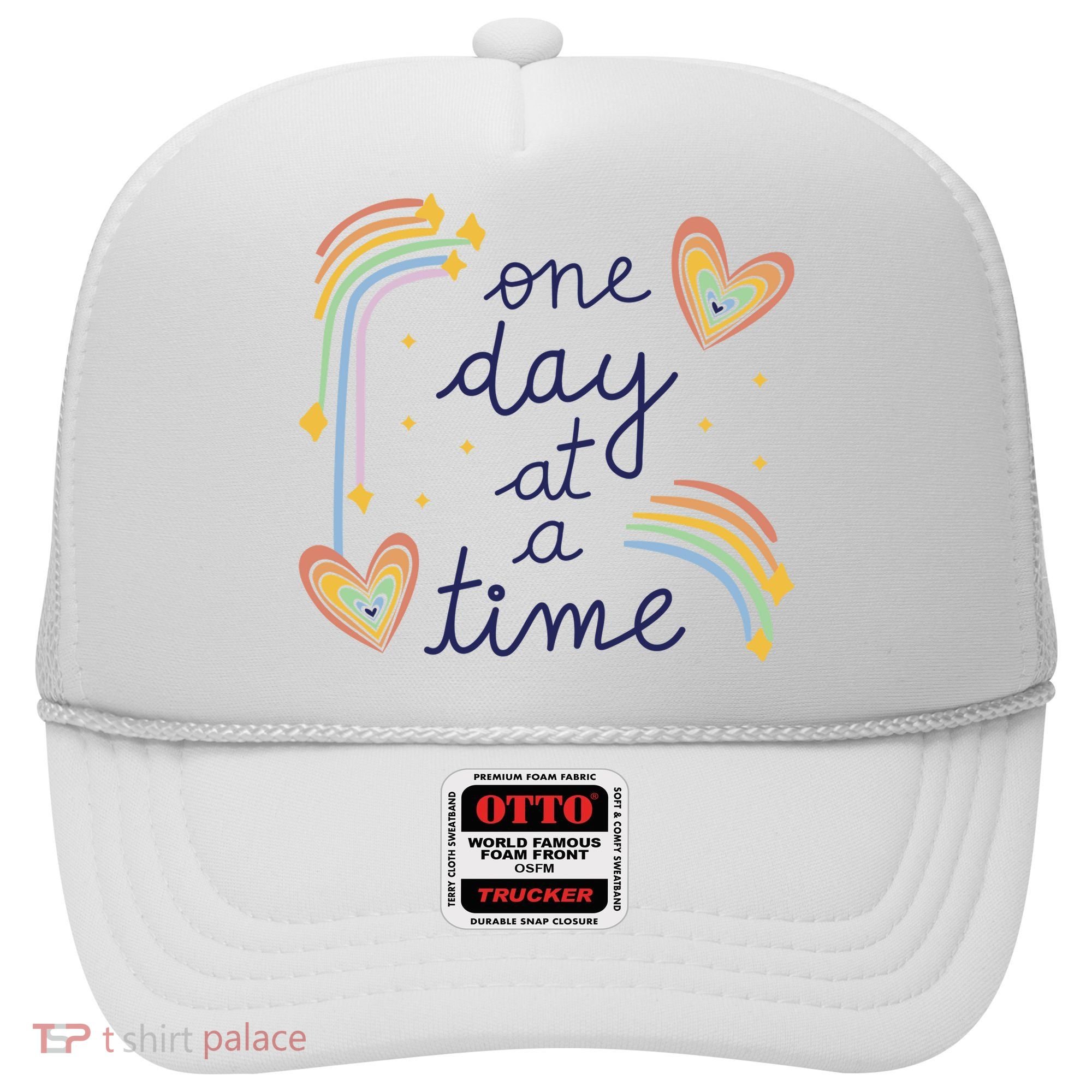 One Day At A Time Rainbow Hat