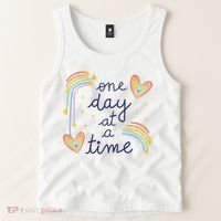 One Day At A Time Rainbow Tank Top thumb 2