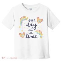 One Day At A Time Rainbow Toddler T-Shirt thumb 0