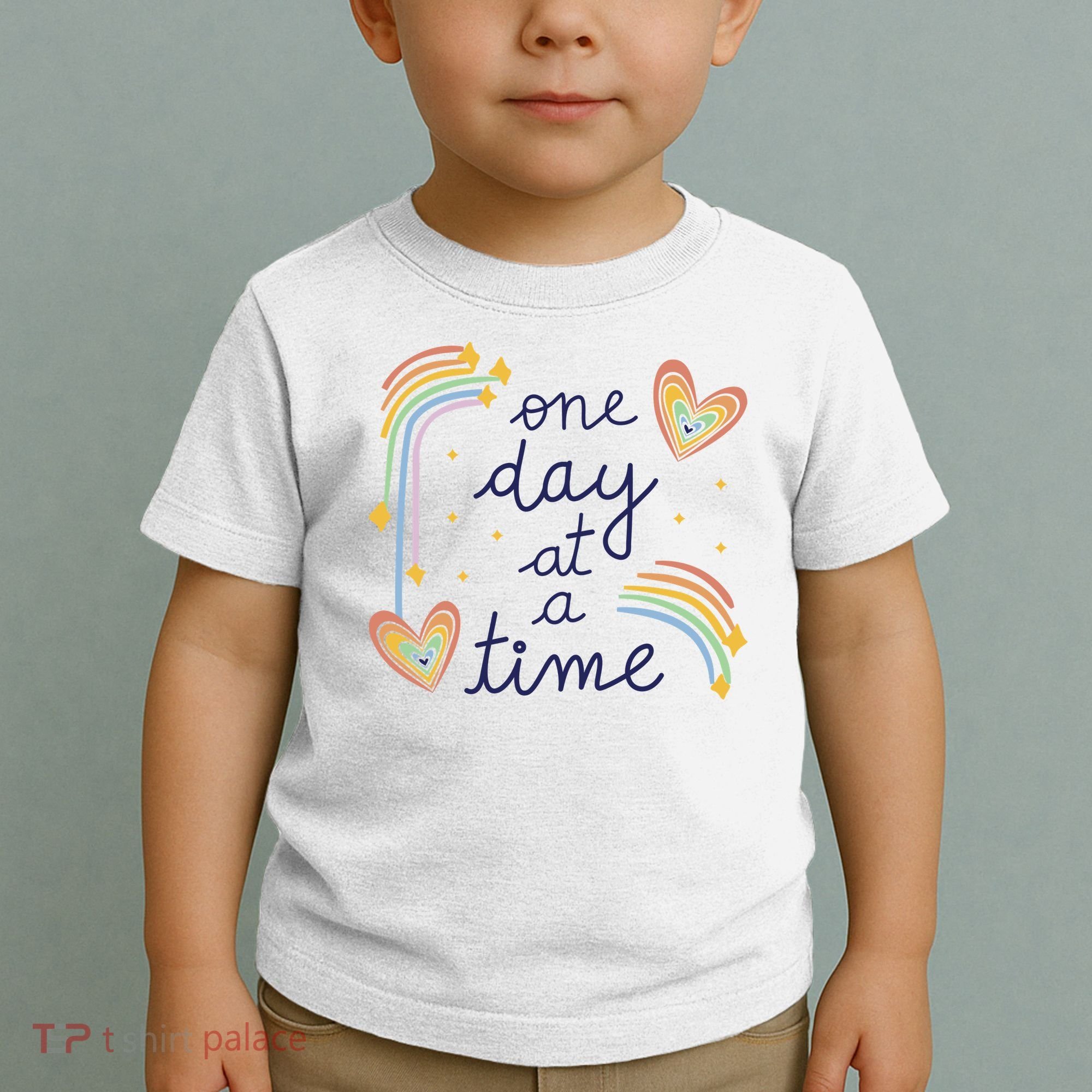 One Day At A Time Rainbow Toddler T-Shirt