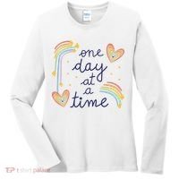 One Day At A Time Rainbow Women's Long Sleeve Shirt thumb 0