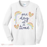 One Day At A Time Rainbow Kids Long Sleeve Shirt thumb 0