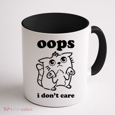 Oops I DonT Care Coffee Mug back