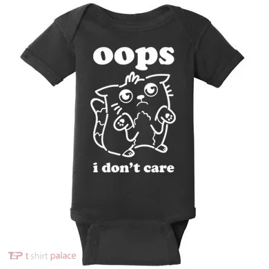 Oops I DonT Care Baby Bodysuit