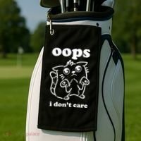 Oops I DonT Care Golf Towel thumb 2