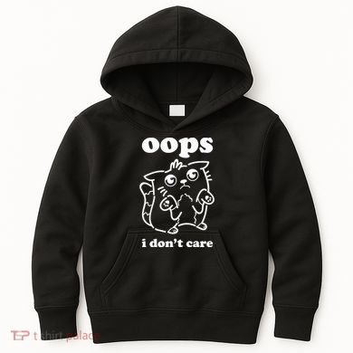 Oops I DonT Care Kids Hoodie