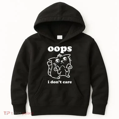 Oops I DonT Care Kids Hoodie