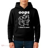 Oops I DonT Care Kids Hoodie thumb 4