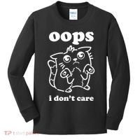 Oops I DonT Care Kids Long Sleeve Shirt thumb 0