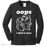 Oops I DonT Care Kids Long Sleeve Shirt thumb 0