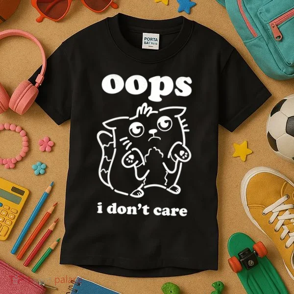 Oops I DonT Care Kids T-Shirt
