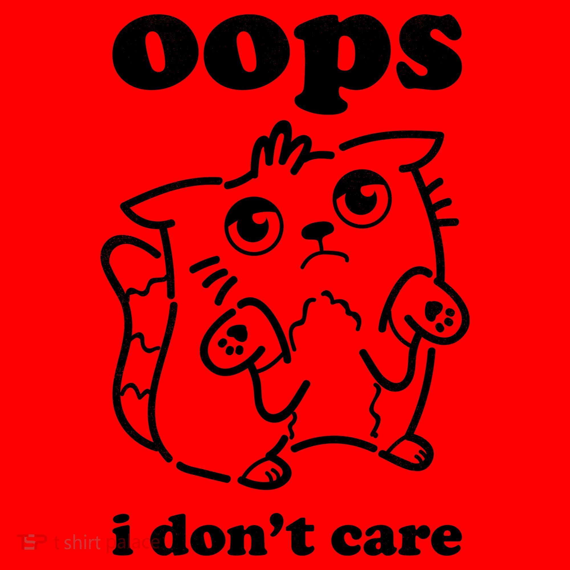 Oops I DonT Care Santa Hat