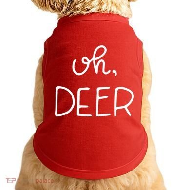 Oh Deer Christmas Cute Christmas Doggie Tank