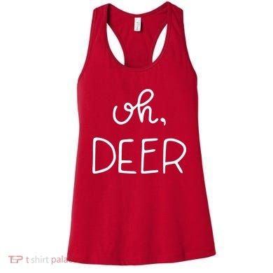 Oh Deer Christmas Cute Christmas Women's Tank Top