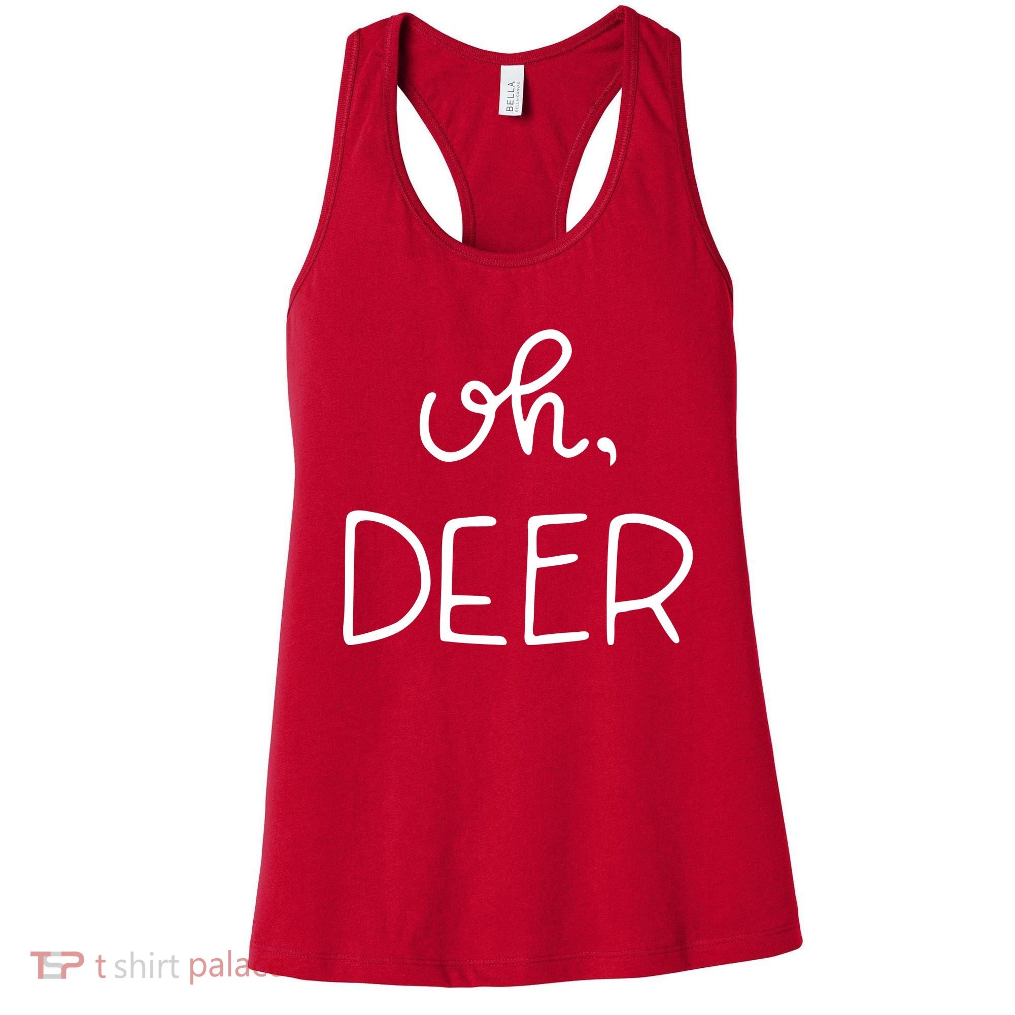 Oh Deer Christmas Cute Christmas Women's Tank Top