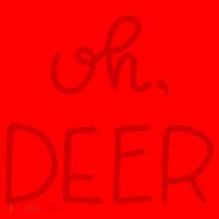Oh Deer Christmas Cute Christmas Santa Hat thumb 1