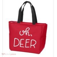 Oh Deer Christmas Cute Christmas Tote Bag thumb 3